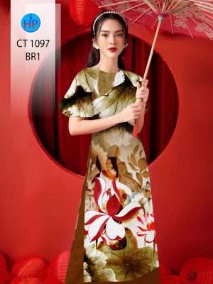 Vải Áo Dài Cách Tân Hoa Sen AD CT1097 20
